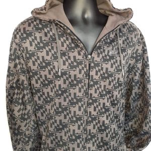 Under Armour / Aztec Design Full Zip Hoodie Brown